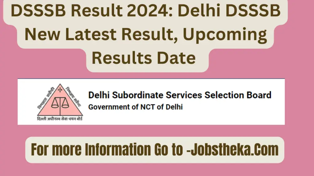 DSSSB Result 2024: Delhi DSSSB New Latest Result, Upcoming Results Date