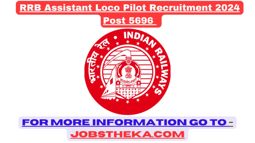 RRB Assistant Loco Pilot Recruitment 2024 Post 5696